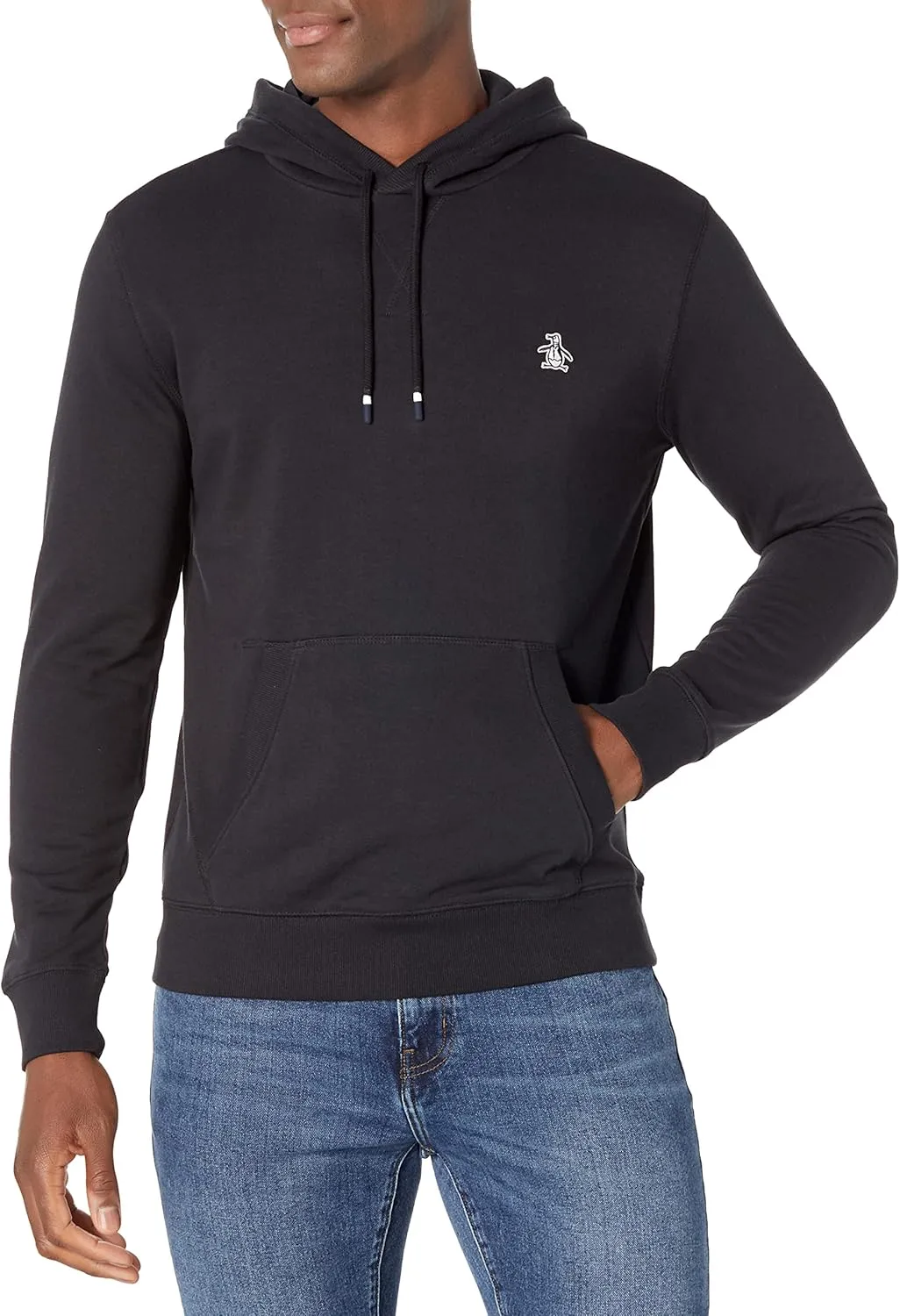 Original Penguin Men's Sticker Pete Long Sleeve Pullover Hoodie Shirt