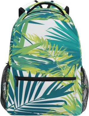 Palm Leaf Tropic backpack for kids with big bookbag for boys