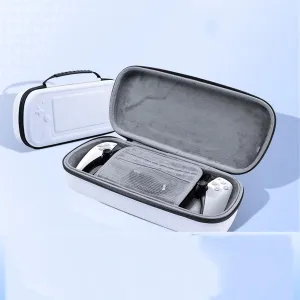 PALUMMA Hard Carrying Case for Sony PS5 PlayStation Portal, Portable Handheld Storage Bag Compatible with Sony PS5 PlayStation Portal, White