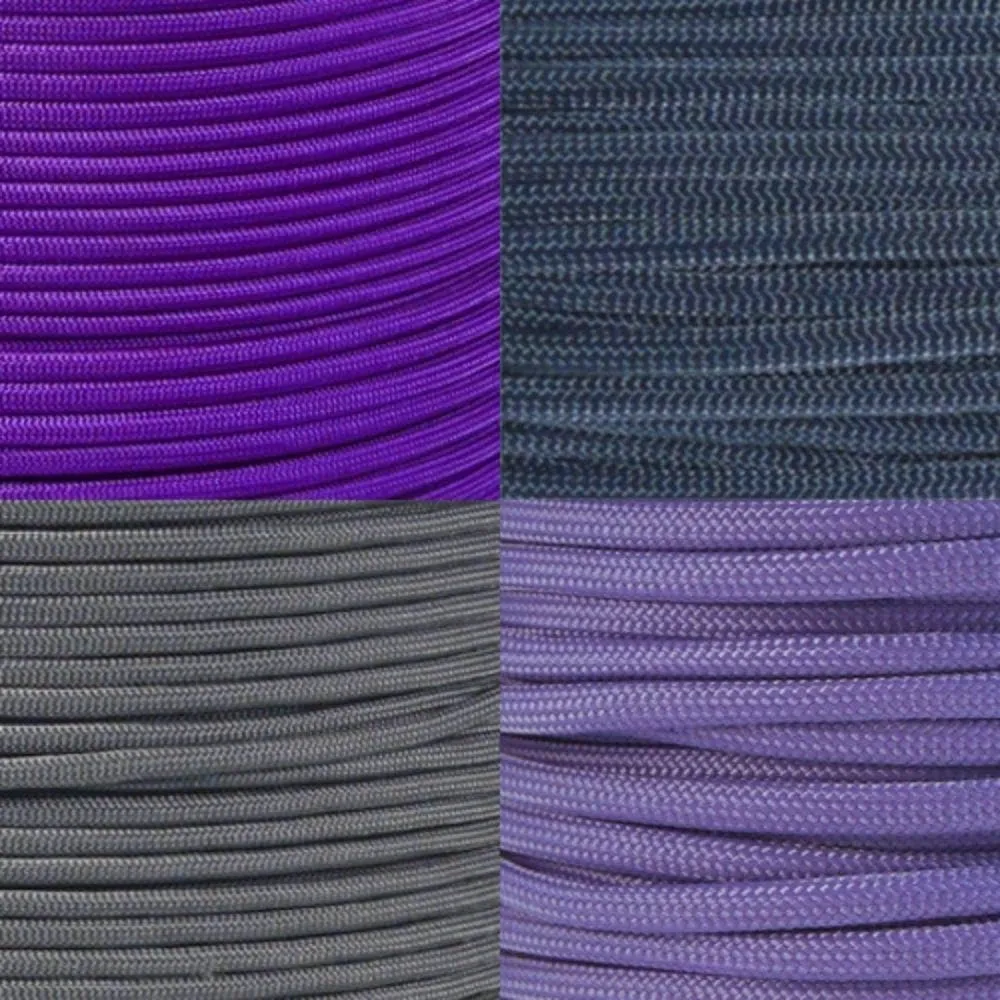 Parachute Cord Combo Kits for Crafting, Camping, Survival, & Emergency (Kit Sizes Range from 100 to 800 Total Feet)