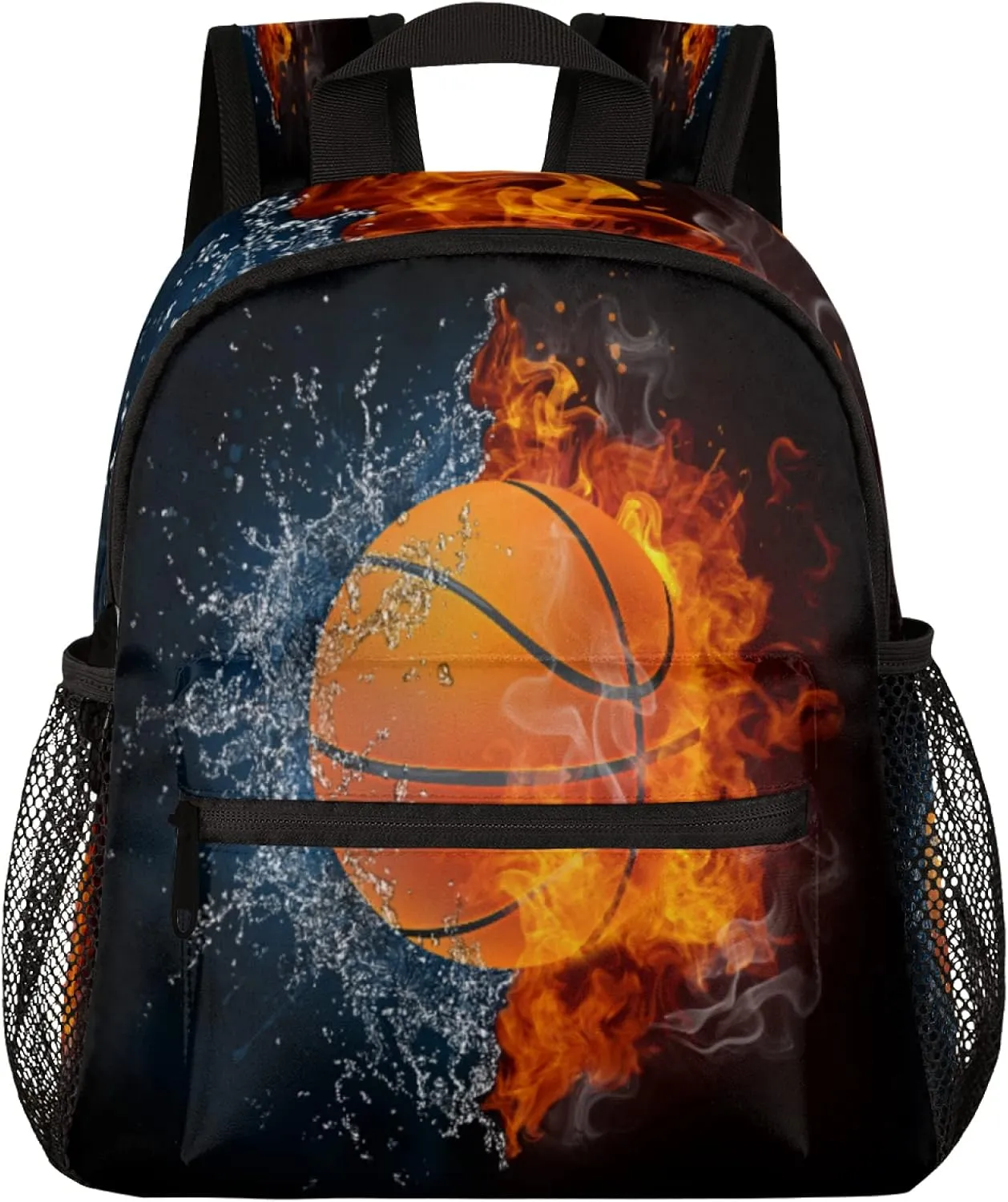 Pardick Basketball Kids Backpack Sport Cute Toddler Backpack for Boys Girls with Chest Strap Lightweight Kindergarten Children Schoolbag Nursery Elementary Travel Bag