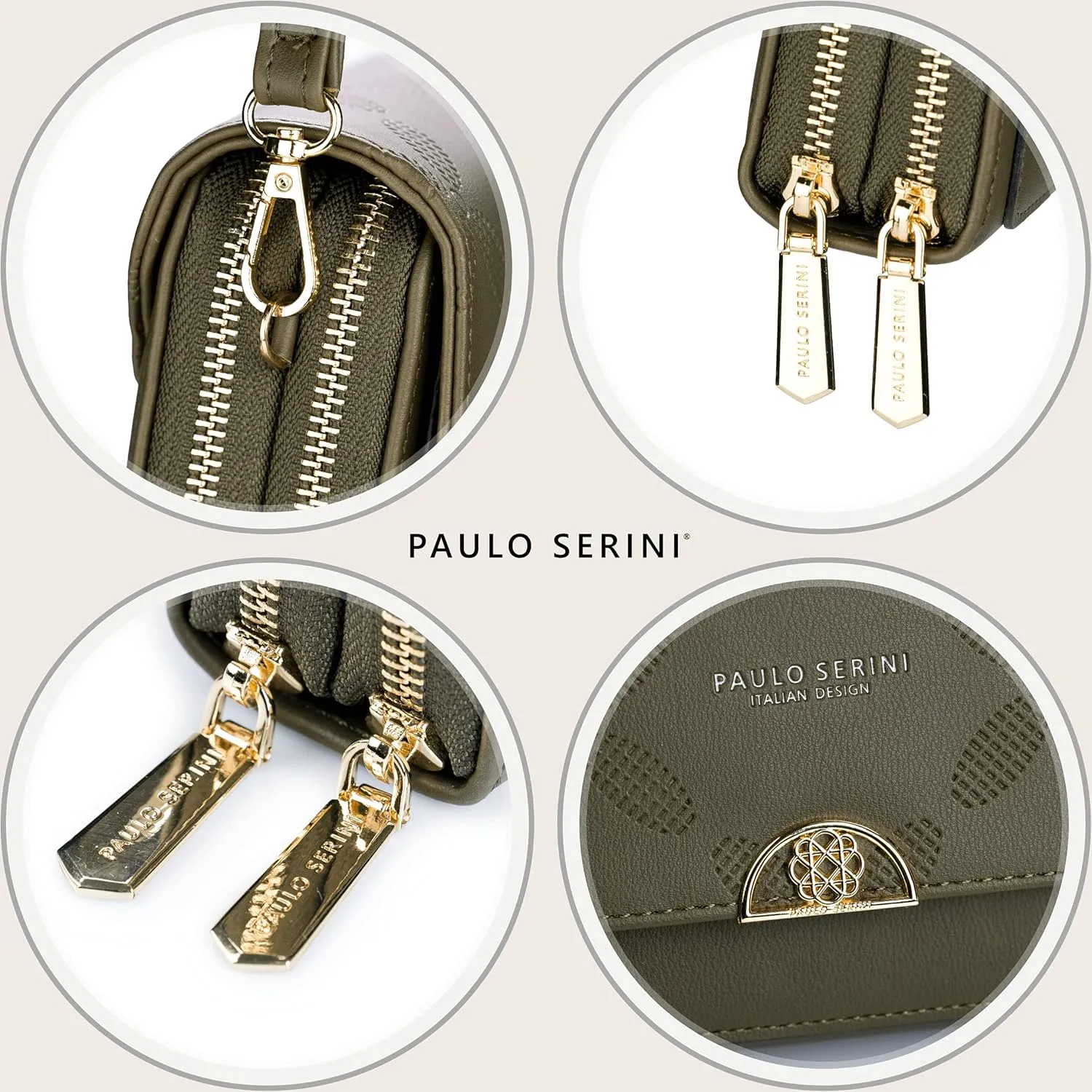 PAULO SERINI® Crossbody bag for Women - Phone Wallet Clutch Handbag - Women’s Wristlet Purses - Birthday Gifts for Women
