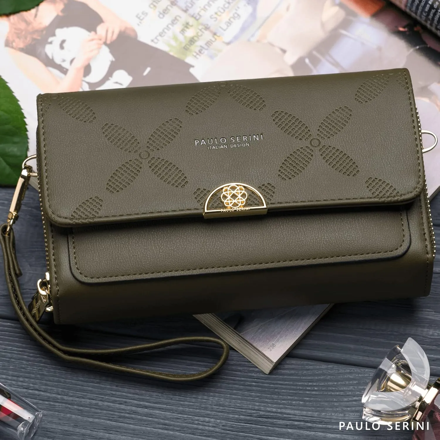 PAULO SERINI® Crossbody bag for Women - Phone Wallet Clutch Handbag - Women’s Wristlet Purses - Birthday Gifts for Women