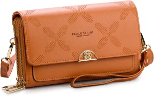PAULO SERINI® Crossbody bag for Women - Phone Wallet Clutch Handbag - Women’s Wristlet Purses - Birthday Gifts for Women