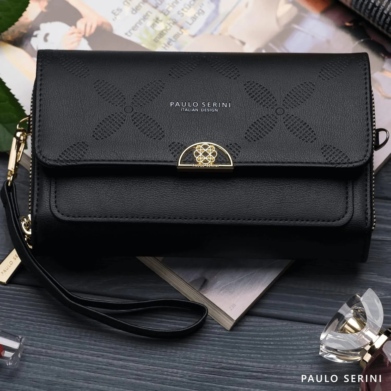 PAULO SERINI® Crossbody bag for Women - Phone Wallet Clutch Handbag - Women’s Wristlet Purses - Birthday Gifts for Women