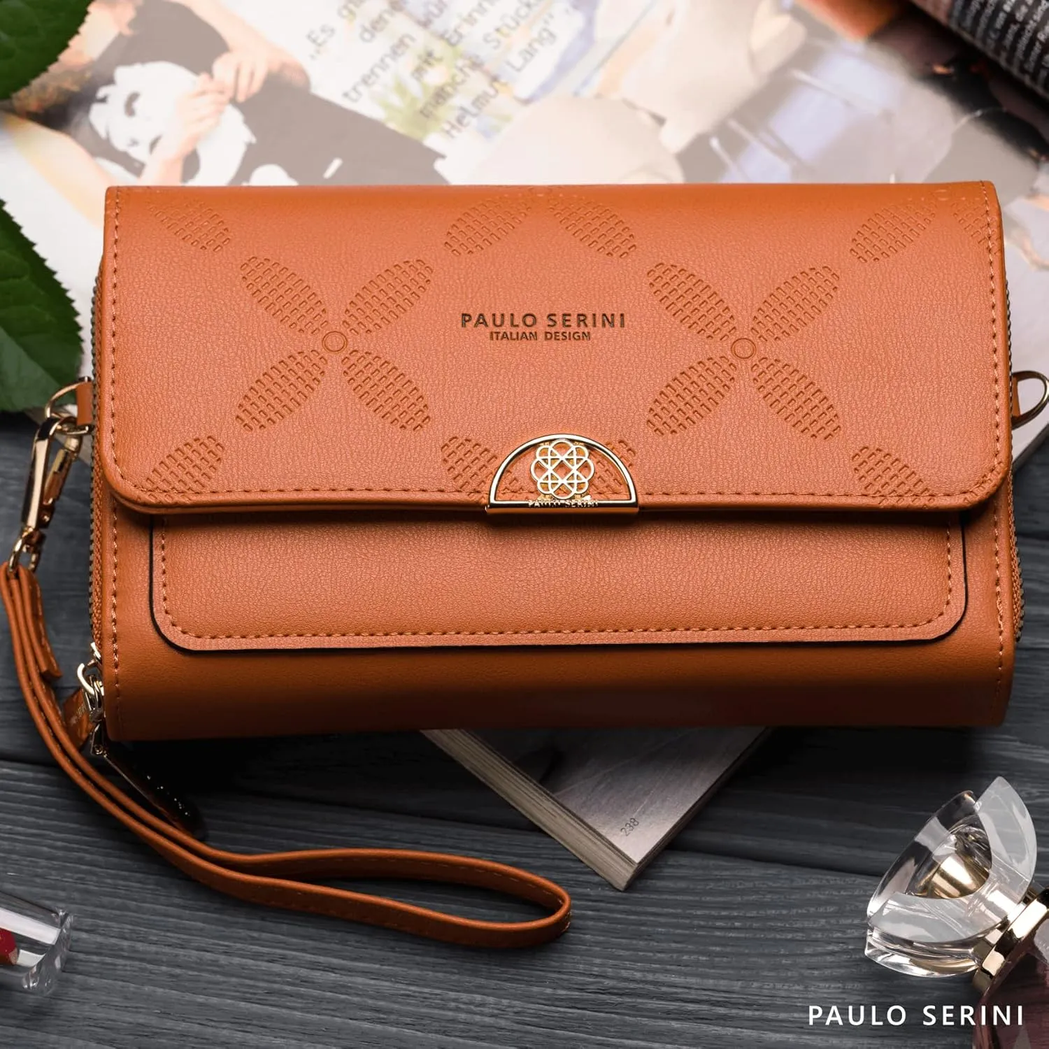PAULO SERINI® Crossbody bag for Women - Phone Wallet Clutch Handbag - Women’s Wristlet Purses - Birthday Gifts for Women