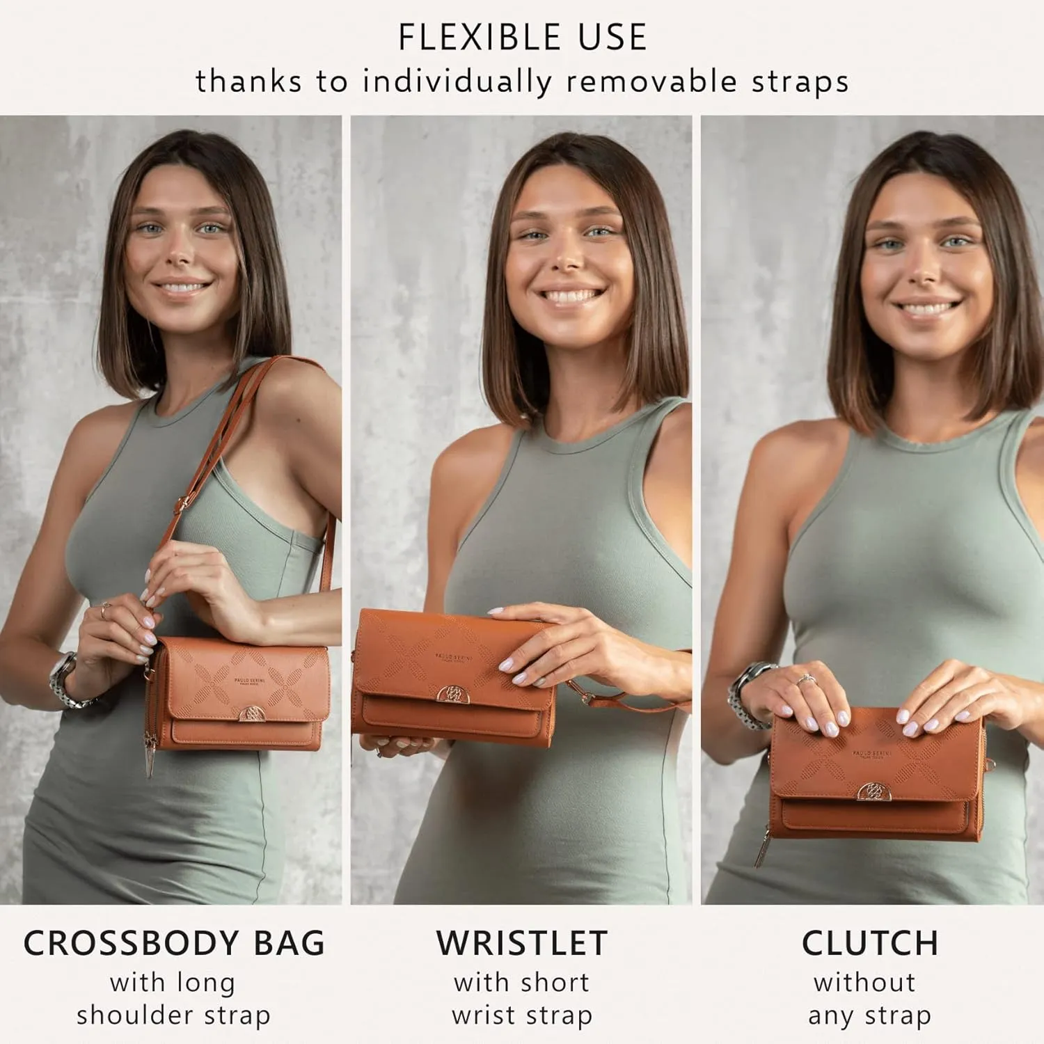 PAULO SERINI® Crossbody bag for Women - Phone Wallet Clutch Handbag - Women’s Wristlet Purses - Birthday Gifts for Women