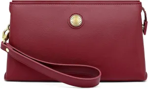 Peacocktion Wristlet Clutch Purses for Women, Leather RFID Wristlet Wallets for Women with Zipper, Travel Purse