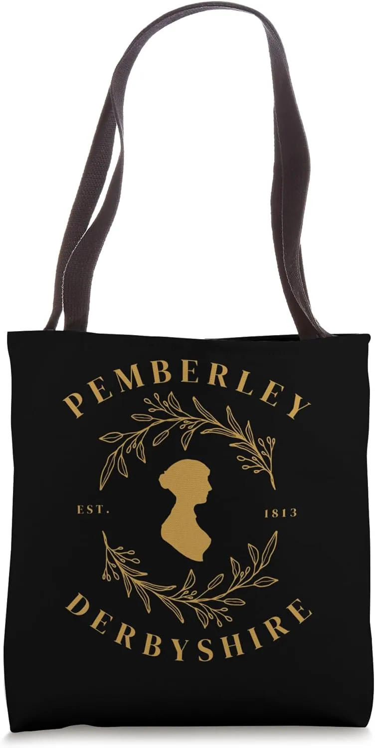 Pemberley Derbyshire 1813 Pride and Prejudice Jane Austen Tote Bag