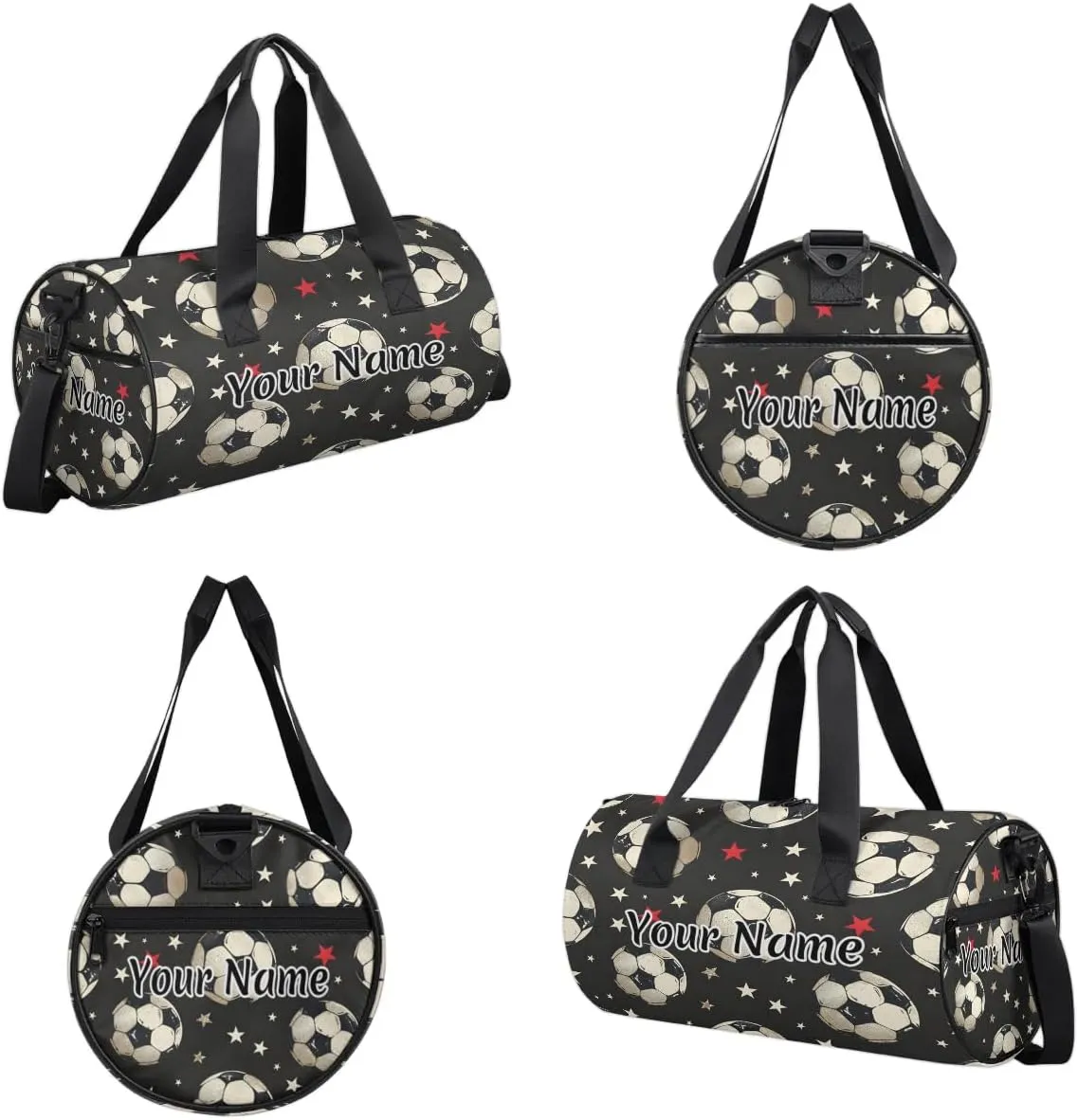 Personalized Duffel Bag for Women, Custom Sports Gym Bag for Sports, Waterproof Dance Bag with Name, Lightweight Carryon Gym Bag, Soccer Ball