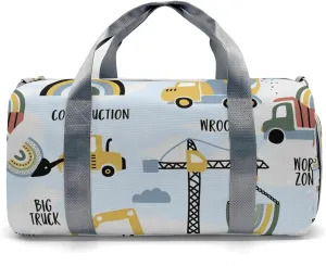 Personalized Gym Bag,Custom Name Big Trucks Wroom Sport Duffel Bag Weekender Carry On Travel Duffel Bag
