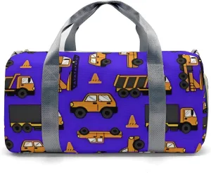 Personalized Gym Bag,Custom Name Work Cars Trucks Sport Duffel Bag Weekender Carry On Travel Duffel Bag