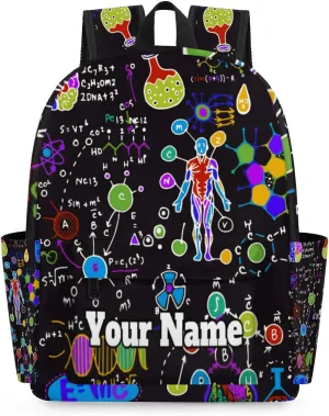 Personalized Medical Preschool Toddler Backpack for Boys Girls Custom Kids Name Small Bookbags Kindergarten Elementary Backpack, Science