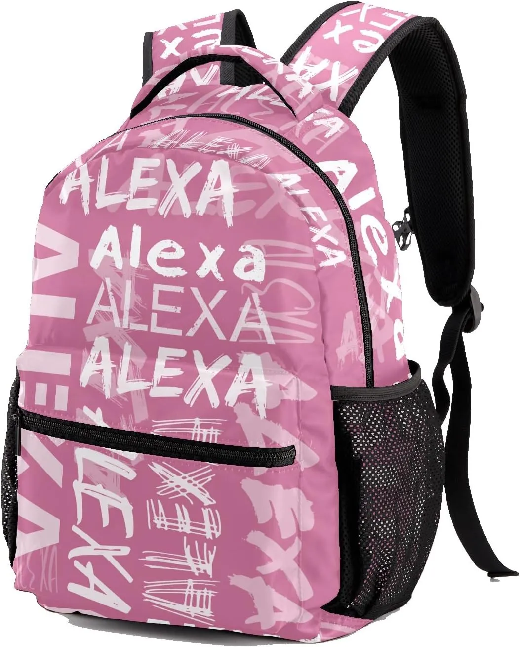 Personalized School Backpack for Kids, Waterproof Custom Printed Bookbag with Name for Elementary Students, Fashion Customized Casual Book Bag Back Pack for Boys Girls