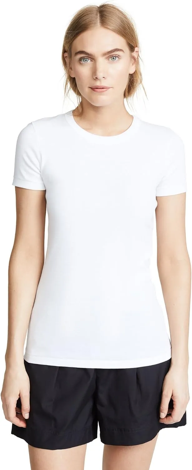 Petit Bateau Womens Short Sleeves Iconic Plain Crew Neck T-Shirt XXS-XL Style 14895/W (XS/14 Style 14895/W) White