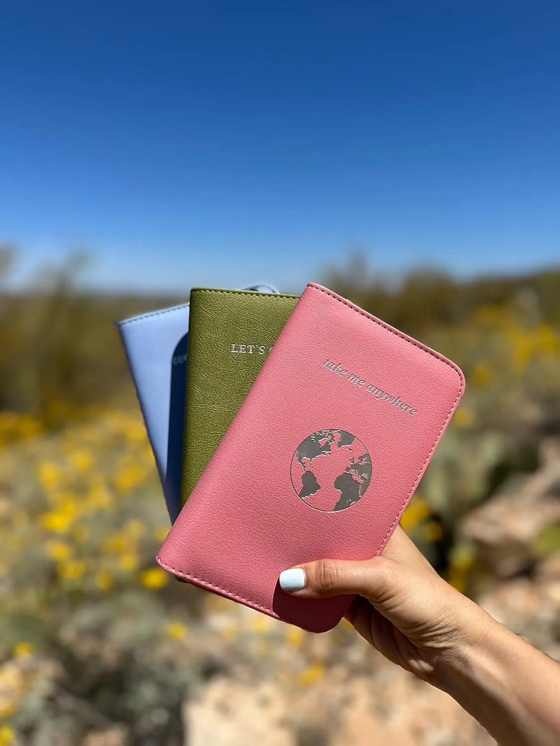Phone Charging Passport Holder - Travel Wallet with Removable Power Bank holds money, cards, phone, travel docs- RFID Blocking - Compatible with All Phones - Travel Accessories