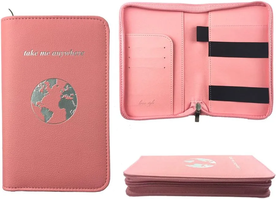 Phone Charging Passport Holder - Travel Wallet with Removable Power Bank holds money, cards, phone, travel docs- RFID Blocking - Compatible with All Phones - Travel Accessories