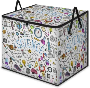 Physics Mathematics Scientific Formulas Extra Large Storage Bags 214L Foldable Clothes Storage Containers Closet Organizers Storage Bins with Handles for Clothing Blanket Bedding Comforter