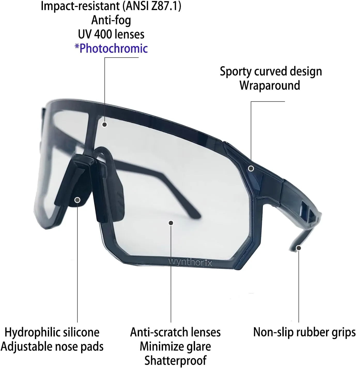 Pickleball Glasses for Women Teens Protective Eyewear Safety ANSI Z87.1 Tennis Squash Racquetball Goggles