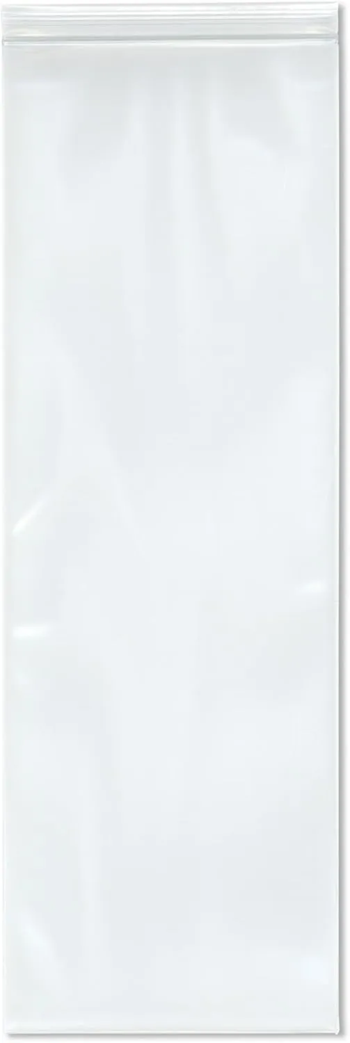 Plymor 6" x 18" (Pack of 100), 6 Mil Industrial Duty Zipper Reclosable Plastic Bags
