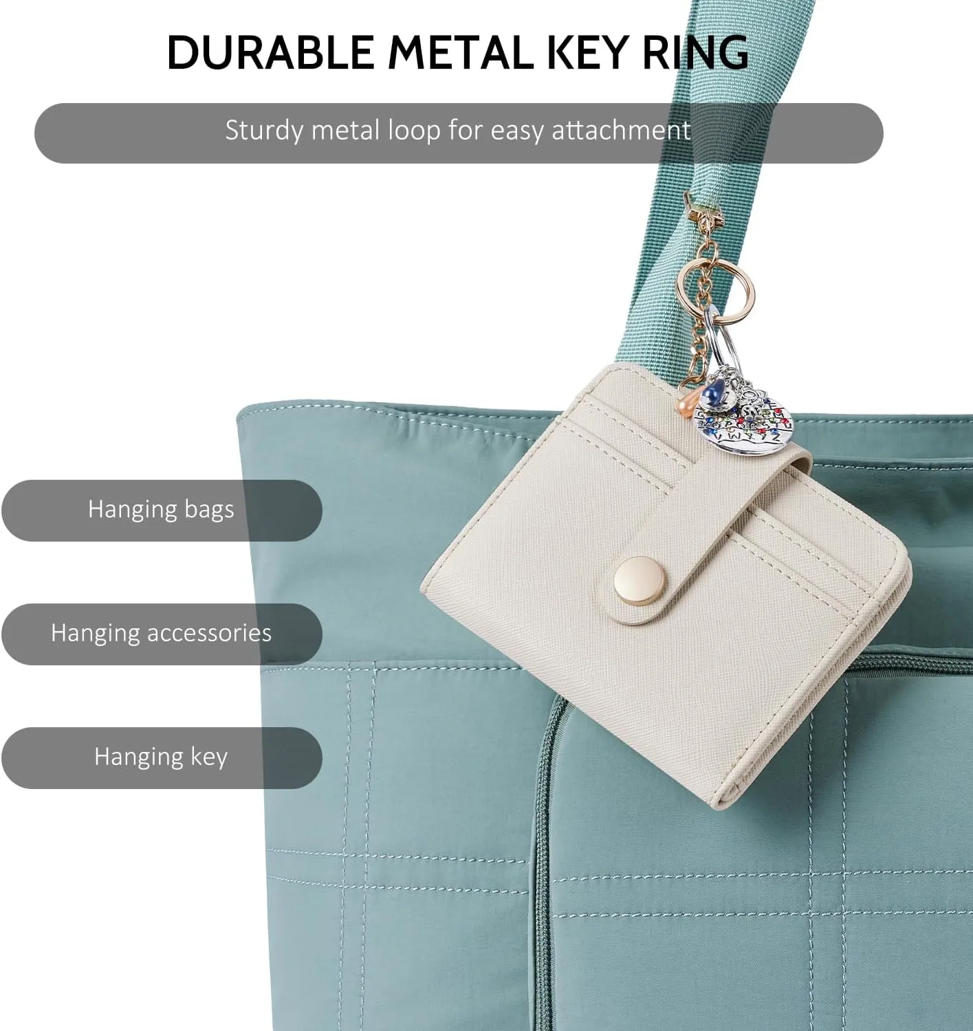 POIUGOYA Slim Wallet for Women,RFID Blocking Bifold Credit Card Holder with Zipper Coin Pocket,ID Window,Keychain