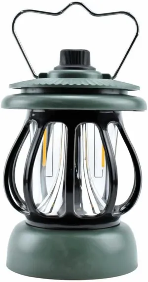 Portable LED Camping Light Rechargeable Outdoor Light Retro Atmosphere Tent Light Handheld Camping Light Illumination Handheld Light