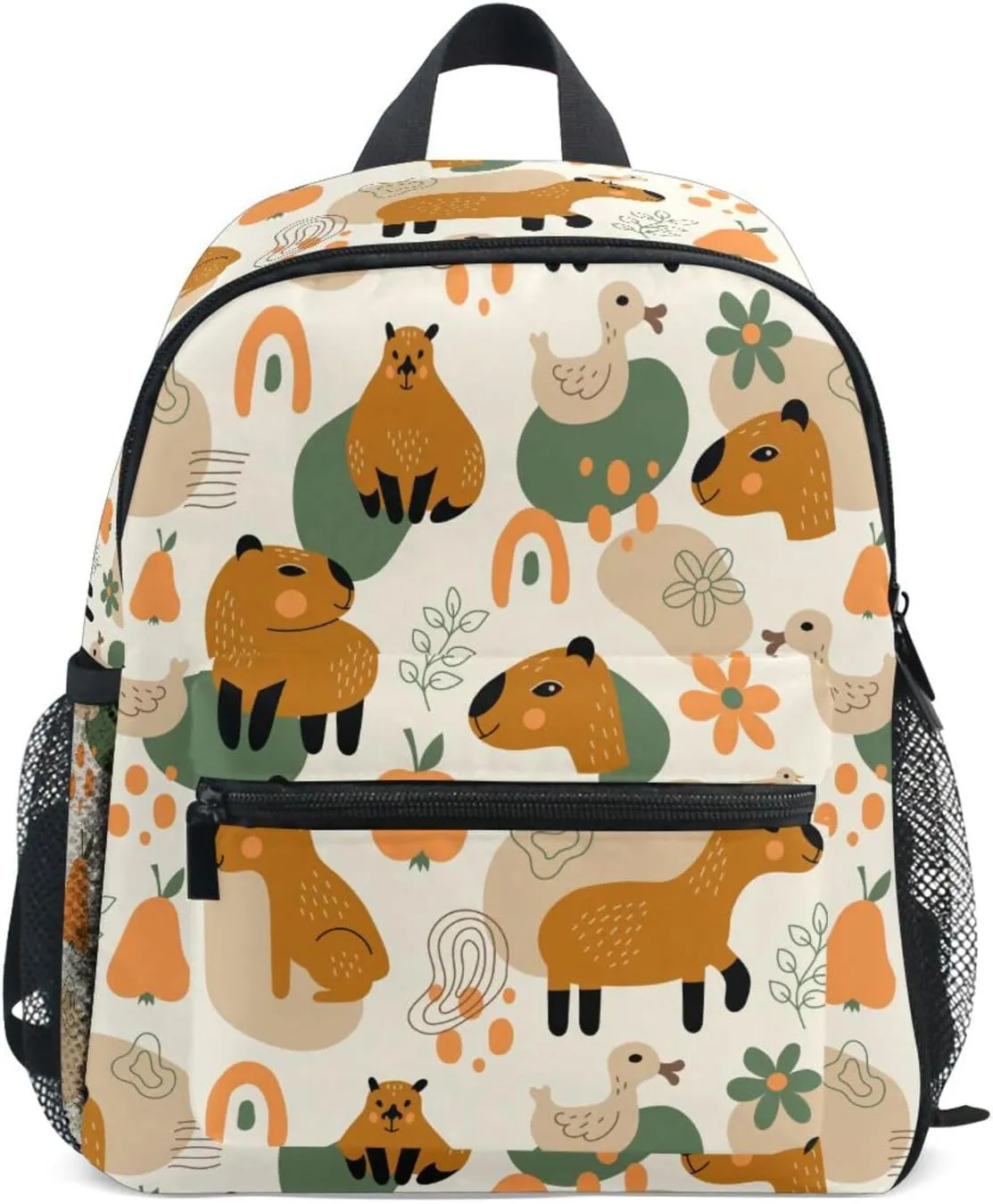 Preschool Backpack Capybara Doodles Toddler School Book Bag for Girls Boys Kids Kindergarten Travel Bag