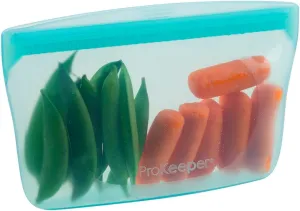 Progressive International ProKeeper Medium, 1.5 Cup Reusable, 100% Silicone Bag, Turquoise