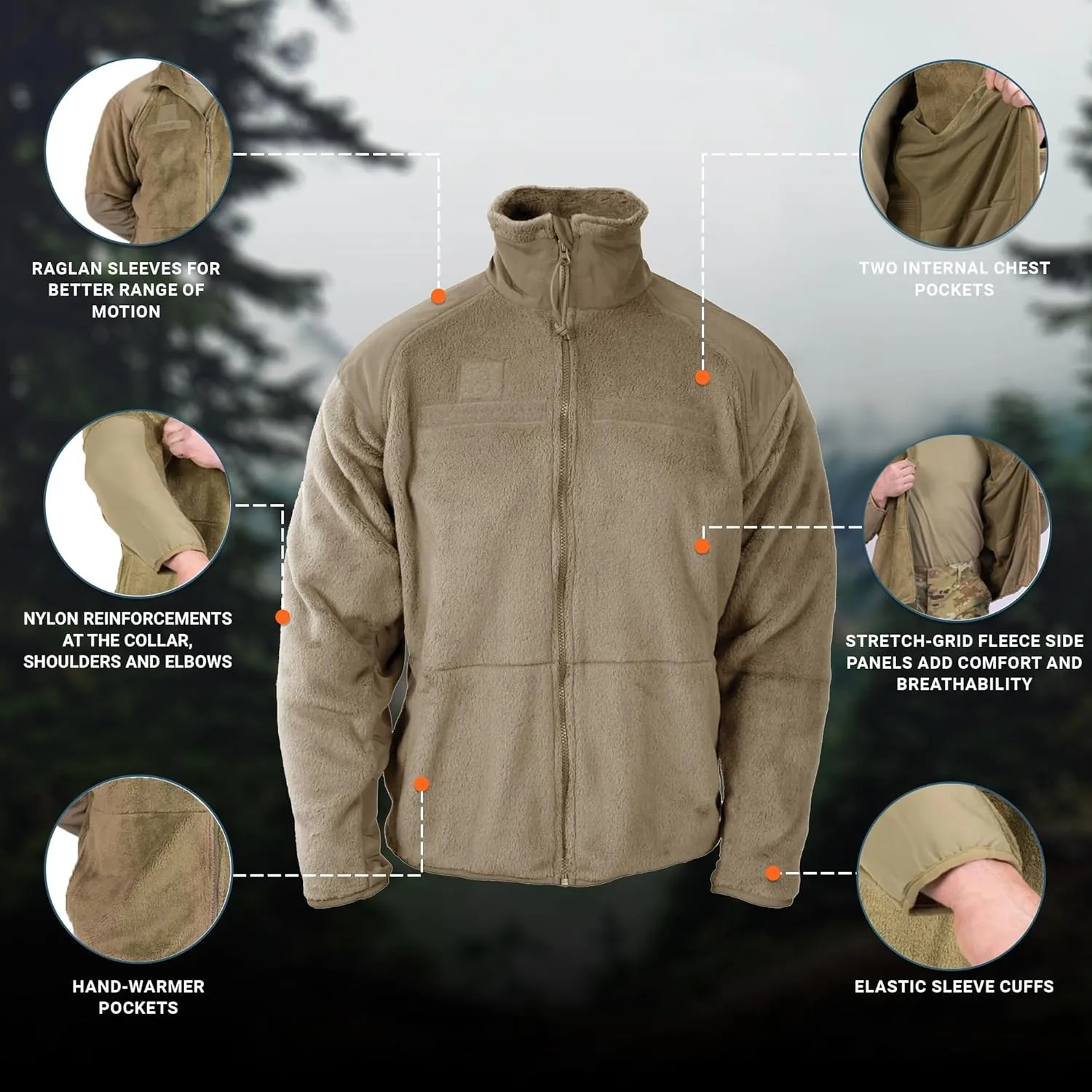 Propper Men's Gen Iii Fleece Jacket