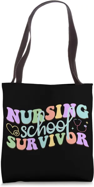 Proud Nursing School Survivor Achievement Tote Bag