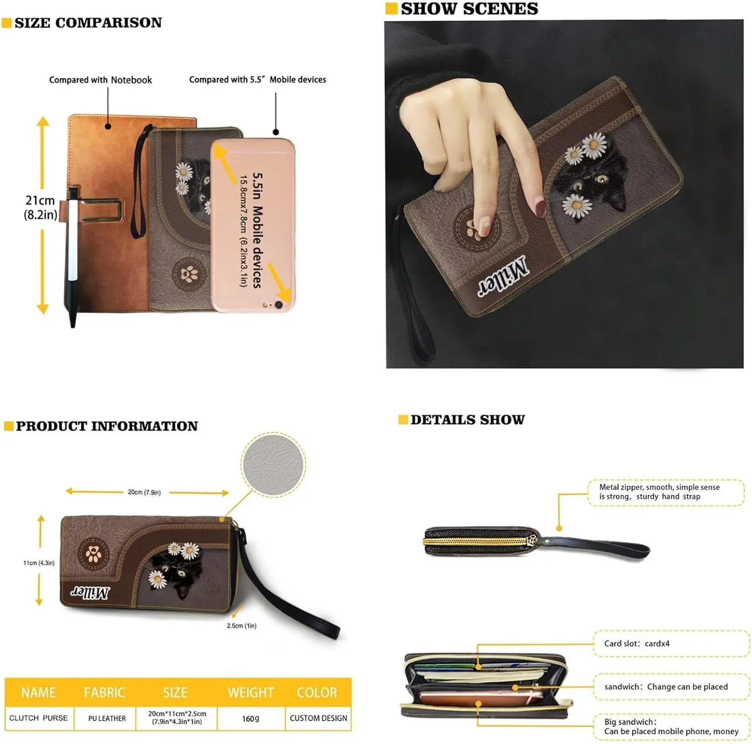 Purse and Wallet Set for Women Lightweight Underarm Purse Hobo Bag Shoulder Bag with Leather Wallet for Women Lady
