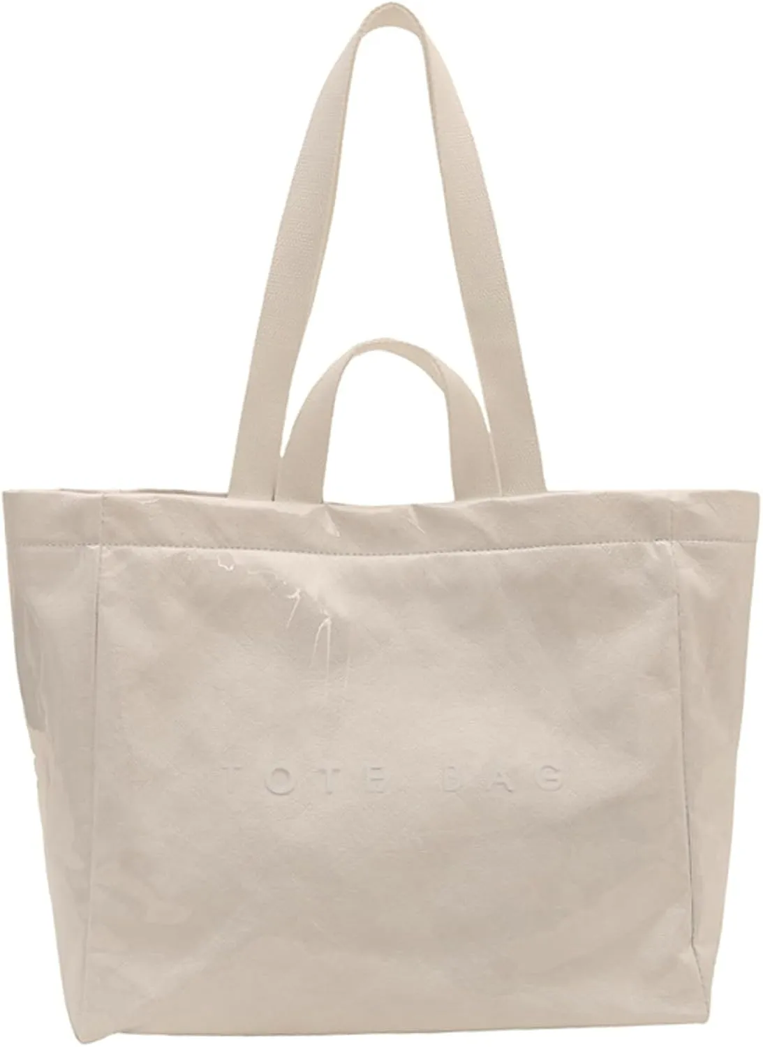 PVC Tote Bag Women Jelly Waterproof Purse Large Shoulder Bag Casual Handbag Work College Travel Commute Daily Use