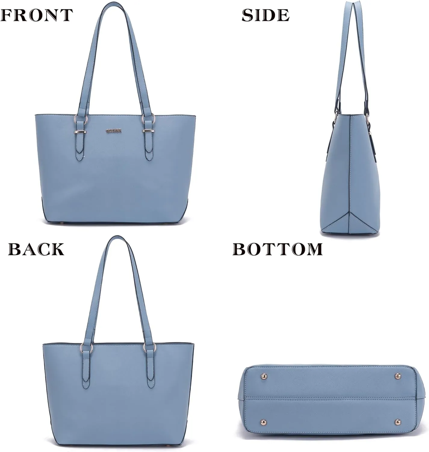 Qiyuer Women Purses Handbags Wallet Sets Shoulder Bags Top Handle Satchel Tote Purse Work Bag Set With Matching Wallet 3pcs