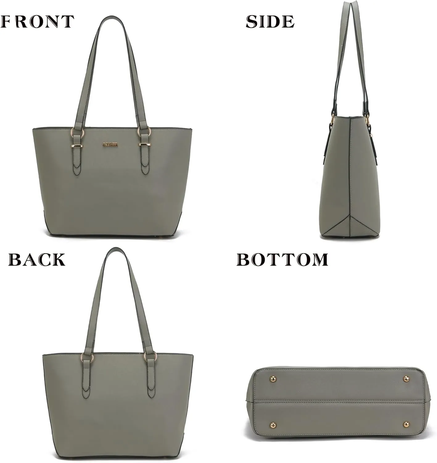 Qiyuer Women Purses Handbags Wallet Sets Shoulder Bags Top Handle Satchel Tote Purse Work Bag Set With Matching Wallet 3pcs