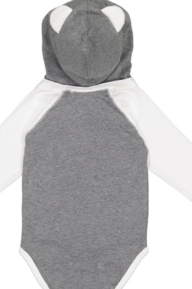 Rabbit Skins Infant Long Sleeve Bodysuit With Ears