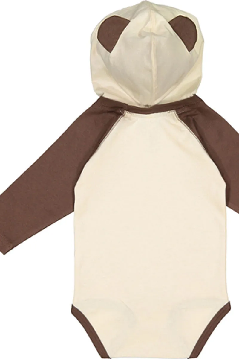Rabbit Skins Infant Long Sleeve Bodysuit With Ears