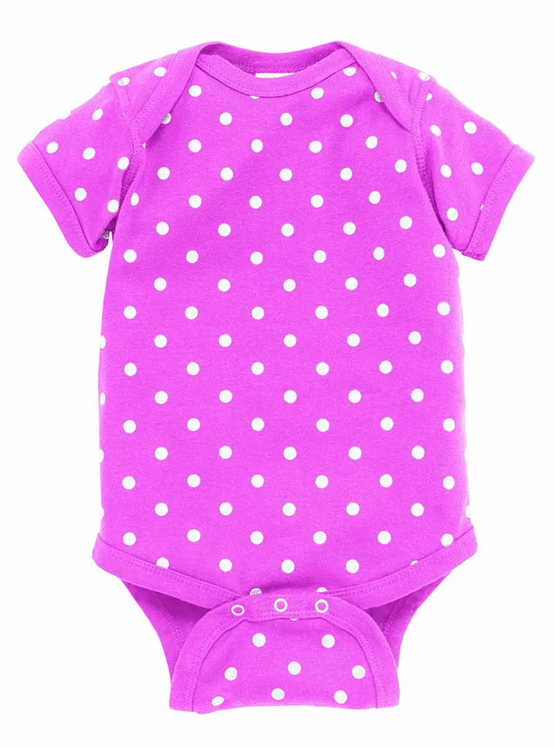 Rabbit Skins Polka Dot Infant Onesie *Personalize It
