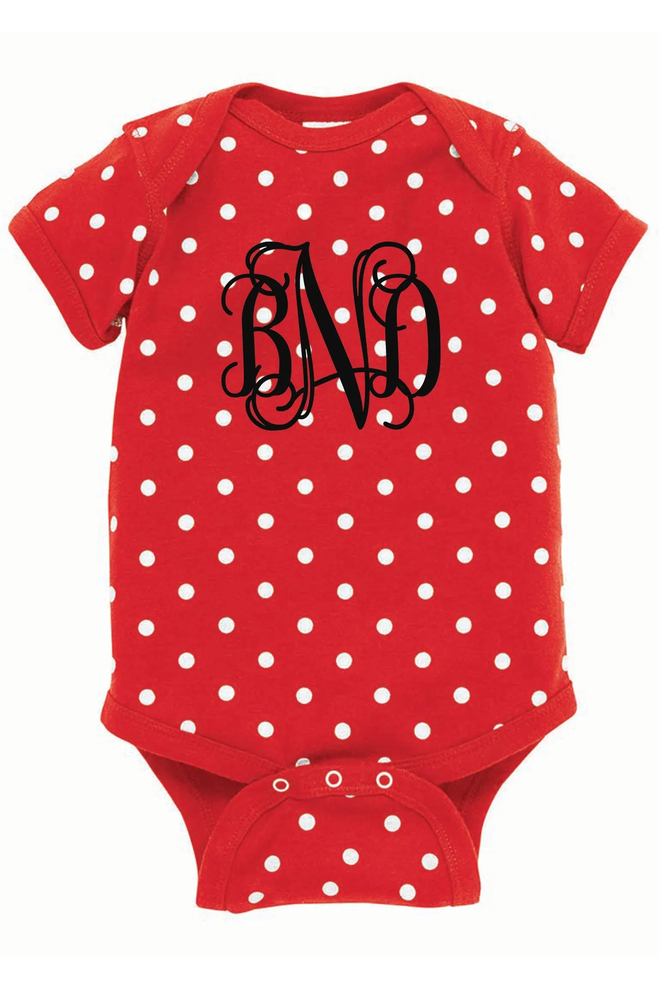 Rabbit Skins Polka Dot Infant Onesie *Personalize It