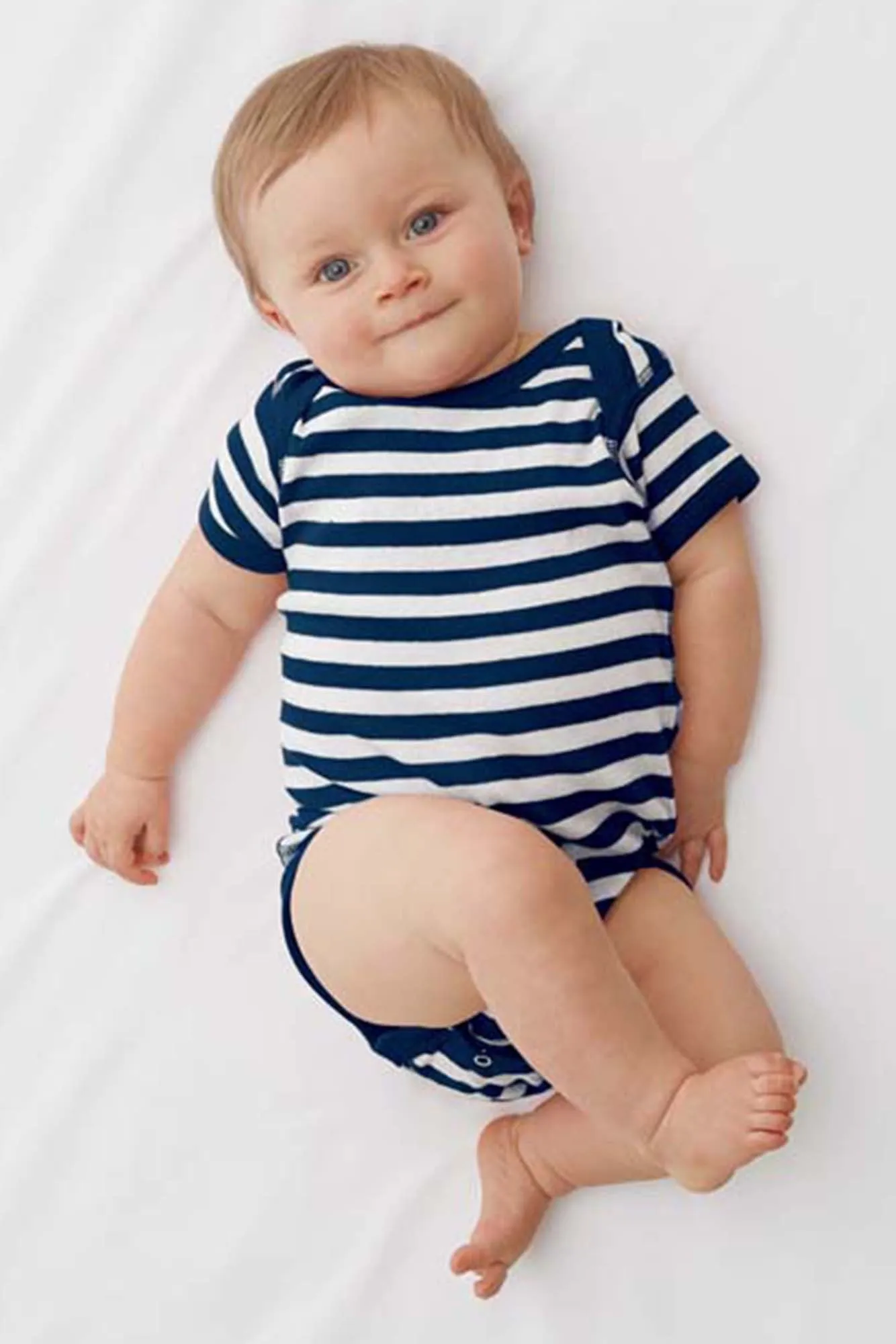 Rabbit Skins Striped Infant Onesie *Personalize It