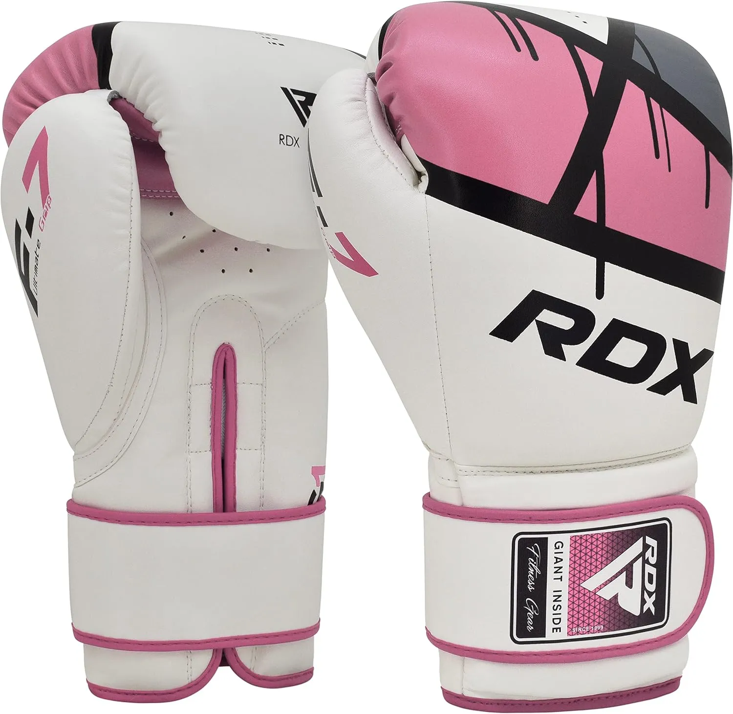 RDX Boxing Gloves EGO, Sparring Muay Thai Kickboxing MMA Heavy Training Mitts, Maya Hide Leather, Ventilated, Long Support, Punching Bag Workout Pads, Men Women Adult 8 10 12 14 16 oz