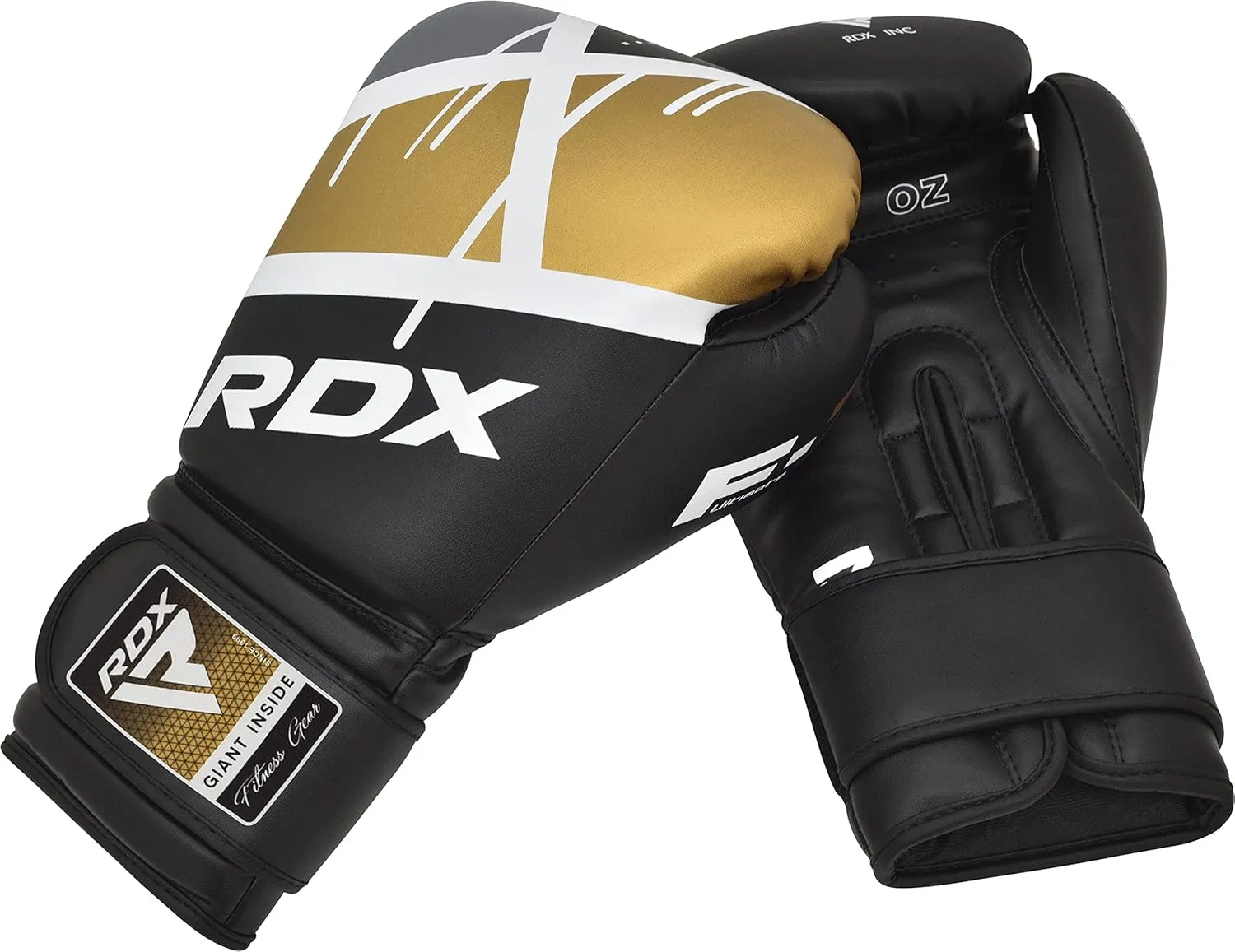 RDX Boxing Gloves EGO, Sparring Muay Thai Kickboxing MMA Heavy Training Mitts, Maya Hide Leather, Ventilated, Long Support, Punching Bag Workout Pads, Men Women Adult 8 10 12 14 16 oz