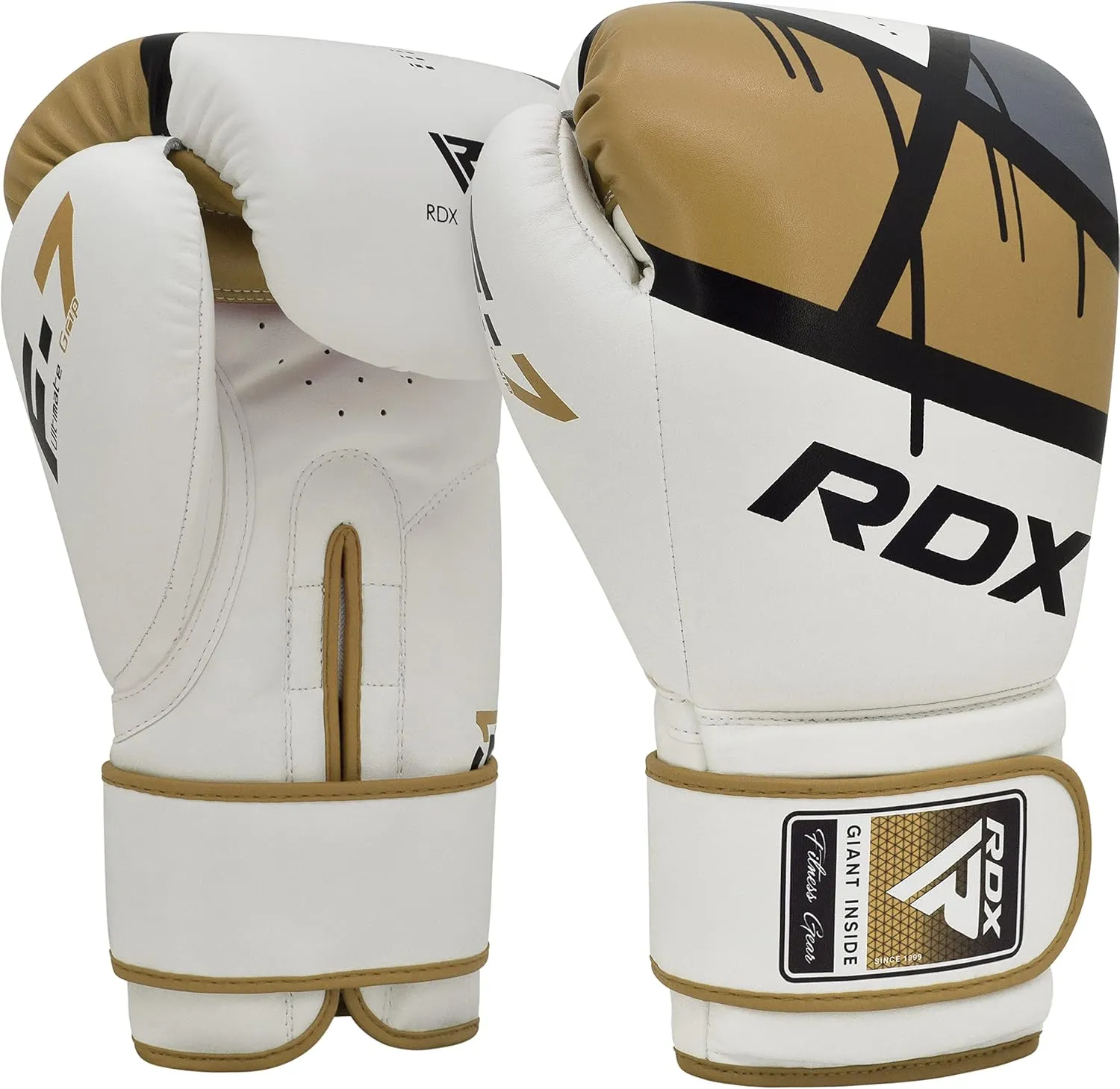 RDX Boxing Gloves EGO, Sparring Muay Thai Kickboxing MMA Heavy Training Mitts, Maya Hide Leather, Ventilated, Long Support, Punching Bag Workout Pads, Men Women Adult 8 10 12 14 16 oz