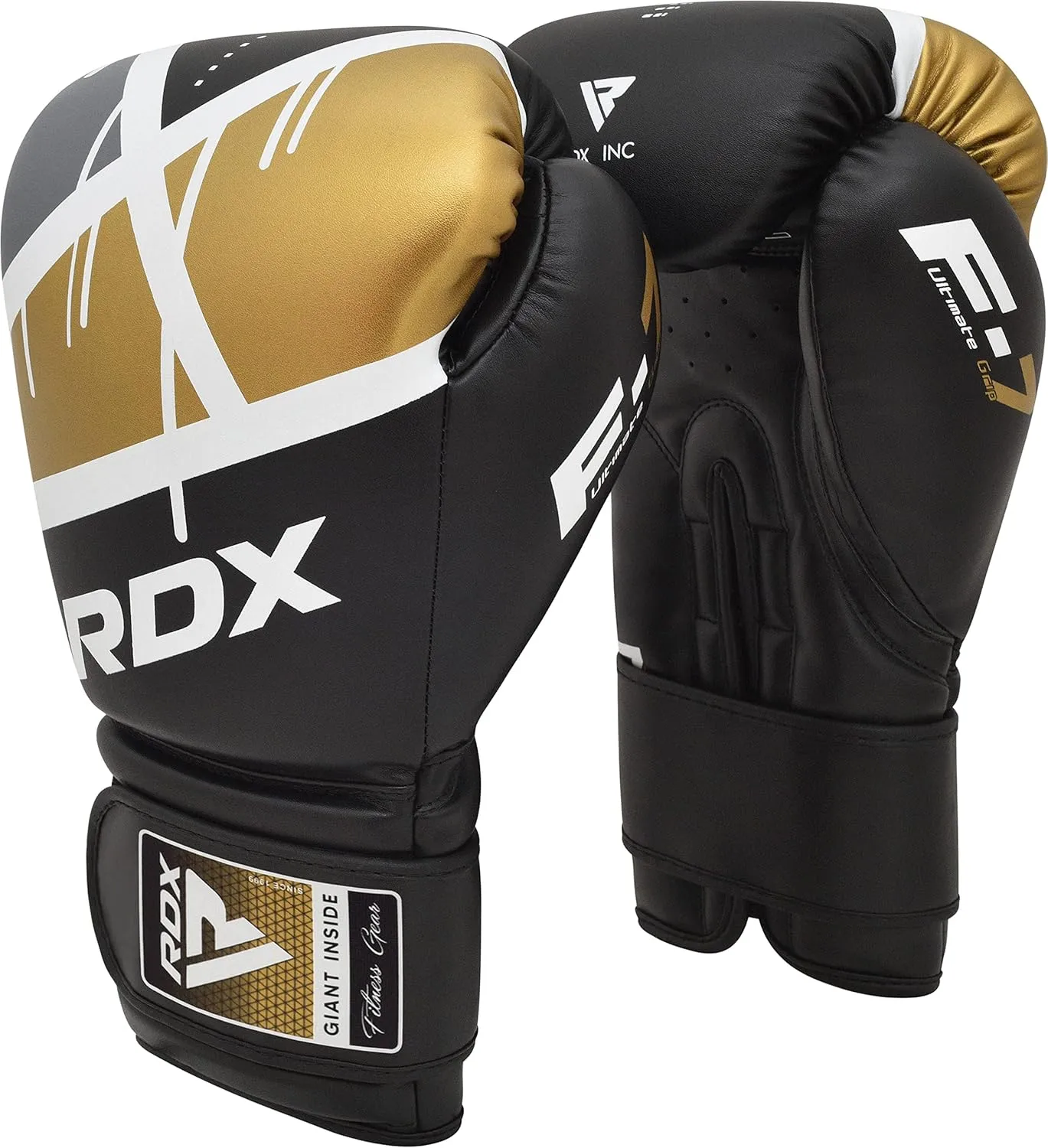 RDX Boxing Gloves EGO, Sparring Muay Thai Kickboxing MMA Heavy Training Mitts, Maya Hide Leather, Ventilated, Long Support, Punching Bag Workout Pads, Men Women Adult 8 10 12 14 16 oz