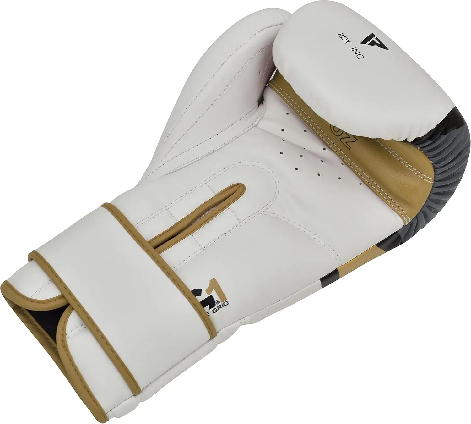 RDX Boxing Gloves EGO, Sparring Muay Thai Kickboxing MMA Heavy Training Mitts, Maya Hide Leather, Ventilated, Long Support, Punching Bag Workout Pads, Men Women Adult 8 10 12 14 16 oz