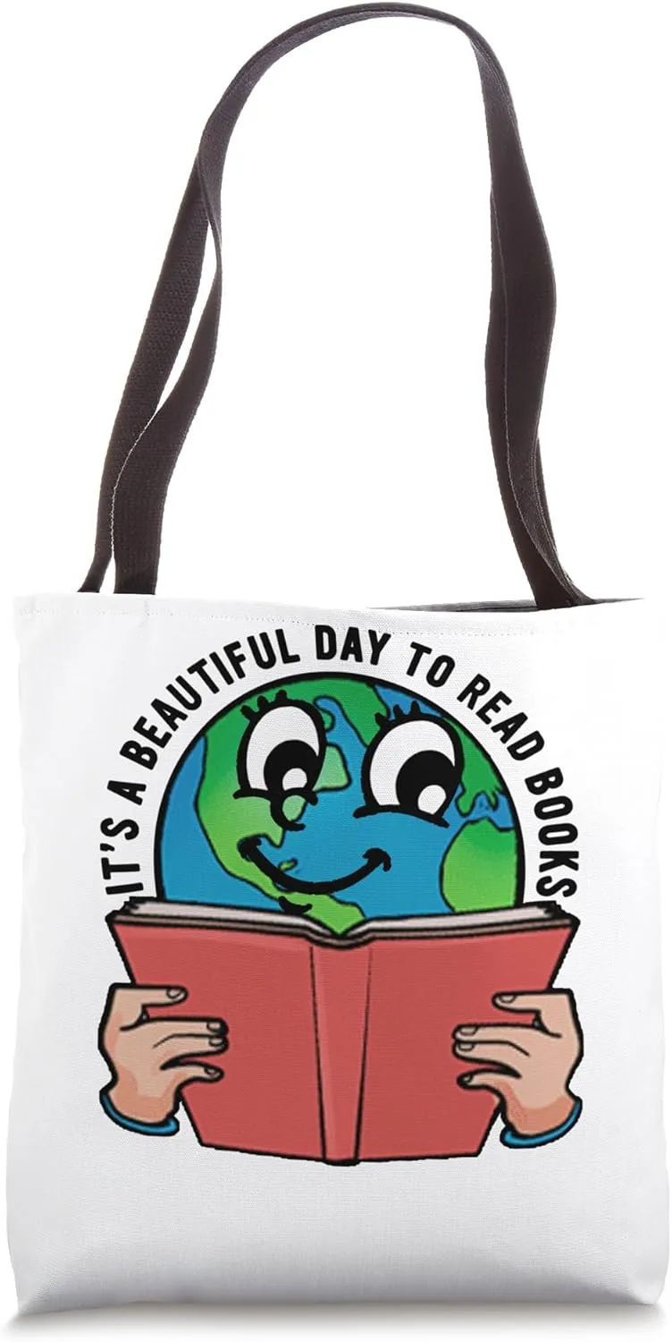 Reading Is Fundamental It Is A Beautiful Day To Read Books Tote Bag