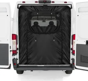 Rear Door Bug Screen Compatible with 2014-2024 Ram ProMaster High Roof 1500 2500 3500 136/159''WB, Van Mosquito Net with Zipper for Campervans Back Door