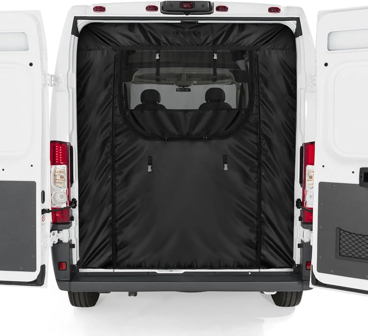 Rear Door Bug Screen Compatible with 2014-2024 Ram ProMaster High Roof 1500 2500 3500 136/159''WB, Van Mosquito Net with Zipper for Campervans Back Door