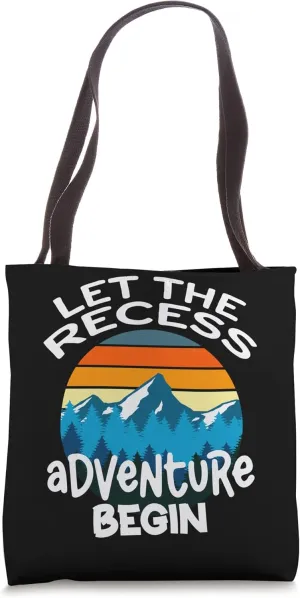 RETRO Let the Recess Adventure Begin Funny Teacher Monitor Tote Bag