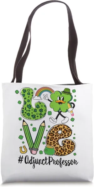 Retro Love Adjunct Professor St Patrick's Tote Bag