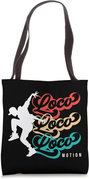 Retro Street Dancing s Retro Dance Class s Loco-Motion Tote Bag